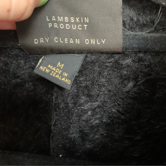 Skin deep Lambskin Leather Black Moto Jacket Size M - Picture 2 of 9